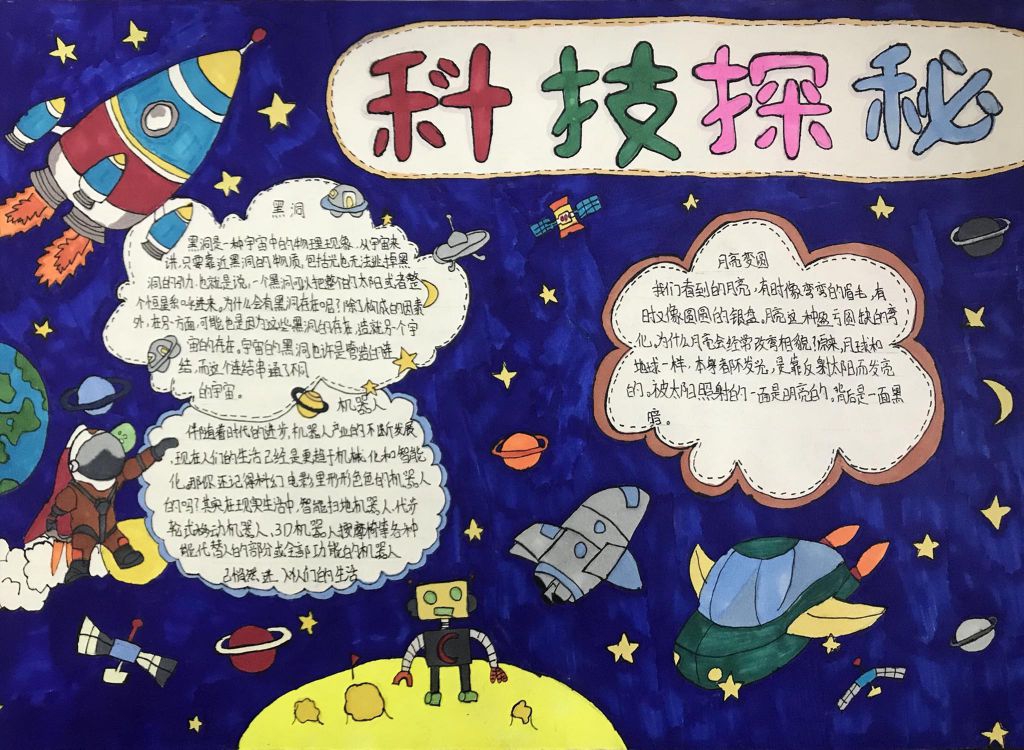 科技文化艺术手抄报图片大全