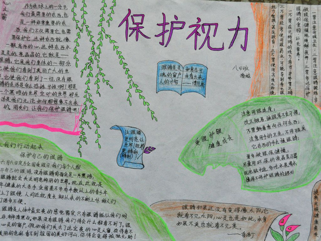 6月6日全国爱眼日手抄报 6月6日全国爱眼日手抄报