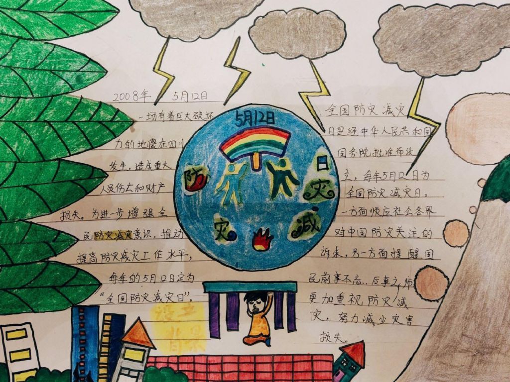 512防灾减灾日手抄报大全，防震减灾珍爱生命