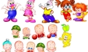 可爱卡通小孩卡通兔卡通唐老鸭插图