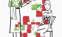 手抄报插图：相敬如宾