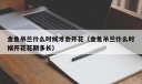 金鱼吊兰什么时候才会开花（金鱼吊兰什么时候开花花期多长）