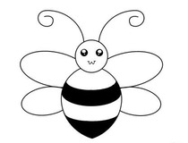 小蜜蜂怎么画 简单画小蜜蜂教程6