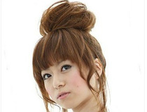 网红蓬松丸子头扎法 你学会了吗5