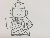 唐僧怎么画 好看的唐僧的简笔画6