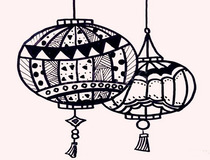 元旦的画怎么画 简单7步画一个庆元旦必备灯笼6