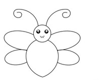 小蜜蜂怎么画 简单画小蜜蜂教程5