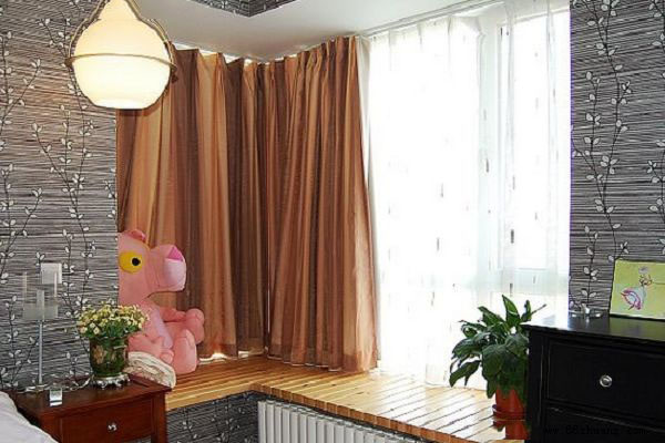 窗帘安装 卧室拐角飘窗窗帘怎么安装?飘窗窗帘的安装技巧介绍