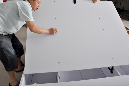 板式床安装 板式高箱床身安装详细图解